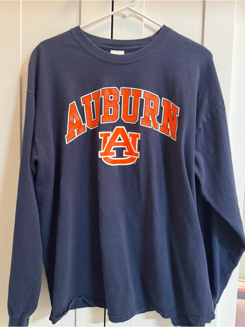 Auburn Gildan Navy Long Sleeve Tee XL